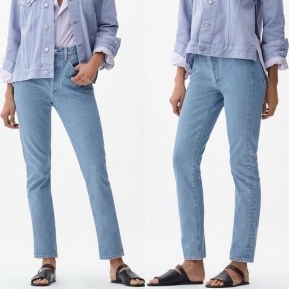 Citizens Of Humanity Dree Crop High Rise Slim Straight Day Trip Jean 25 - Picture 1 of 14